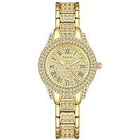 Fashion Women Watches Crystal Rhinestone Watches Luxury Female Rose Gold Quartz Wristwatches Ladies Dress Watches