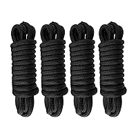 NewDoar Climbing Rope 8(5/16in),10mm (3/8in), High Strength Accessory Cord  Rope with 2 Steel Hooks, for Outdoor Rescue Rappelling Rope Down Cliffs