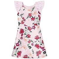 The Children's Place Girls' Floral Lace Ruffle Dress