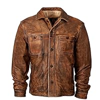 STS Ranchwear Youth Girls Jesse James Dark Toffee Brown Leather Leather Jacket