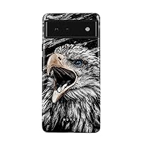 BURGA Phone Case Compatible with Google Pixel 6 - Hybrid 2-Layer Hard Shell + Silicone Protective Case -Bird of JOVE Savage Wild Eagle - Scratch-Resistant Shockproof Cover