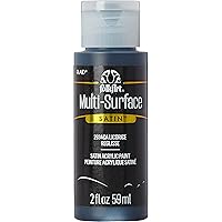 FolkArt Multi-Surface Paint in Assorted Colors (2 oz), 2934, Licorice