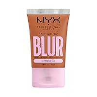 NYX PROFESSIONAL MAKEUP Bare With Me Blur Skin Tint Foundation Make Up with Matcha, Glycerin & Niacinamide - Medium Tan