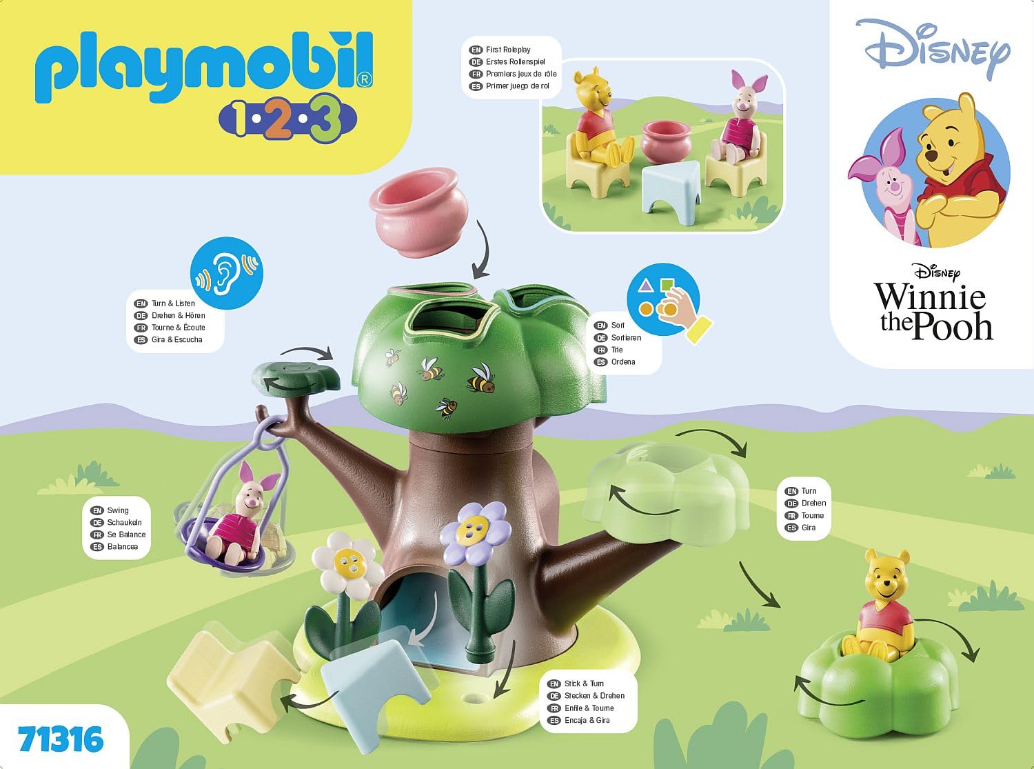Playmobil 71316 1.2.3 & Disney: Winnie's & Piglet's Tree House​