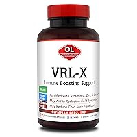 VRL-X Advanced Immune Support, Vitamin C, Zinc & Lysine, May Aid in Cold Sore Relief, 120 Capsules