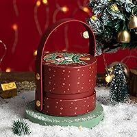 2022 New Christmas Apple Box Gift Box Christmas Eve Packaging Box for Ping an Fruit Storage Gift Bag Christmasgiftboxsnowflakepatternred
