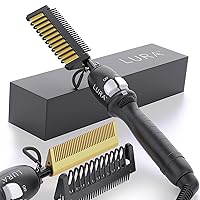 200-500°F Hot Comb Electric for Wigs:Pressing Combs for Black Hair,Electric Straightening Comb for Men,Electric Comb Hair Straightener for Women Thick Hair,Heat Comb for African American Hair