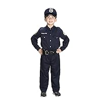 Aeromax Jr. Police Officer Suit, Size 4/6 with Police Cap,Badge, and Belt to Look and Feel Like The Real Deal.