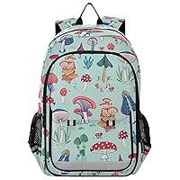 Forest Mushroom School Backpack Laptop Backpack Bags Bookbag Casual Travel Computer Notebooks Daypack