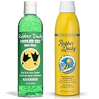 Bundle Rubber Ducky - SPF 50 Sunscreen Spray | Face and Body Spray Sunscreen (6 oz) + Cooler Gel - Sunburn Relief |Soothing Aloe Vera Gel (10 oz)