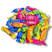 Tootsie Roll Fruit Chews - 5 Pound Bag - Assorted Candy - Chewy, Fruity and Delicious - Cherry, Lemon, Lime, Orange and Vanilla - QUEEN JAX - Individually Wrapped Candy - Fresh, Mouth Watering and Scrumptious Bulk Candy Bag - Buy In Bulk and Save!