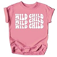 Olive Loves Wild Child Wavy Retro T-Shirts for Baby and Toddler Boys and Girls