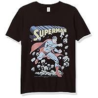 Warner Brothers Superman Smash Boy's Premium Solid Crew Tee