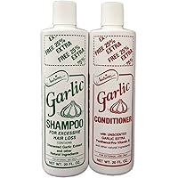 Garlic Shampoo + Conditioner 20oz Combo Unscented