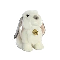 Aurora® Realistic Miyoni® Lop Eared Rabbit Stuffed Animal - Lifelike Detail - Cherished Companionship - Grey 11 Inches