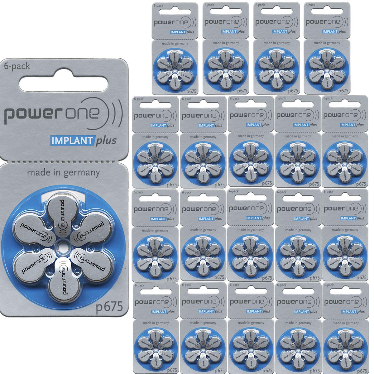Powerone Size-675P Cochlear, 2 Pack (60 Batteries) - 120 Batteries