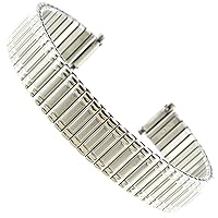 10-13mm Kreisler Stainless Steel Silver Tone Ladies Expansion Watch Band
