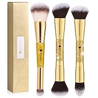 DUcare Makeup Brushes Duo End Foundation Powder Buffer Contour Concealer Brush Synthetic Cosmetic Tools