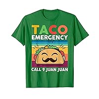 Mens Cinco De Mayo Fiesta Taco Emergency Call 9 Juan Juan Mexican T-Shirt