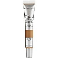 L’Oréal Paris True Match Eye Cream in a Concealer, 0.5% hyaluronic acid, Dark N7-8, 0.4 fl. oz.