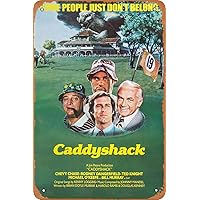Caddyshack Movie Poster Retro Metal Sign Vintage Tin Sign for Cafe Bar Man Cave Office Garage Home Wall Decor 12 X 8 inch