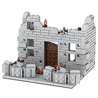 220Pcs WW2 Battlefield Broken Building Building Blocks Military Set.Bring History to Life with This WWII Battlefield Broken Building Building Blocks Military Set.