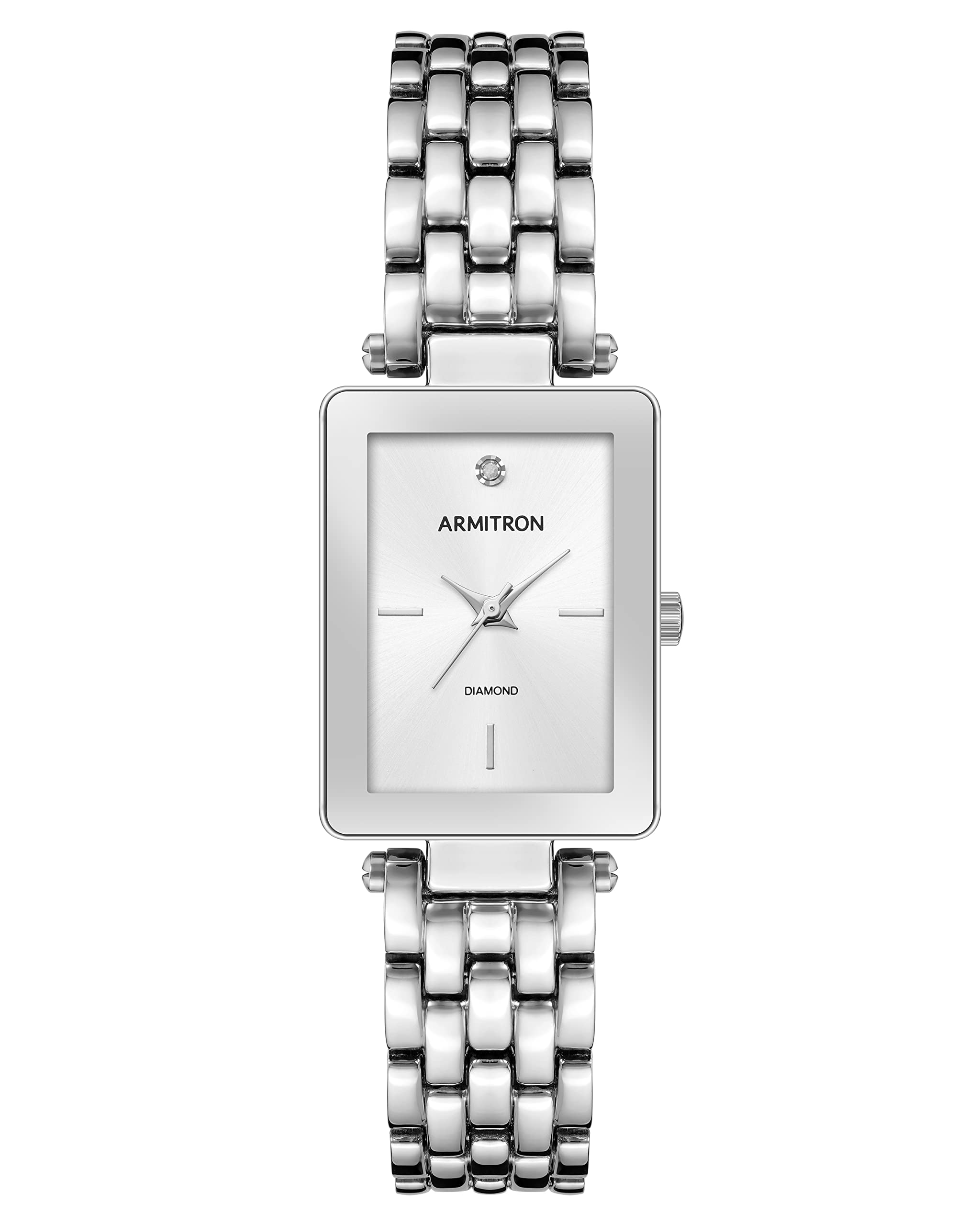 Armitron Women's Rectangular Genuine Diamond Dial Bracelet Watch, 75/5769