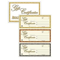 Adams Gift Certificates, Laser/Inkjet Compatible, 3-Up, 30 per Pack with Envelopes (GFTLZ),White