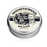 Mountaineer Brand Heavy Duty Beard Balm For Men | 100% Natural with No Parabens or Dyes | Leave In Styling and Conditioning Balm | Shape, Smooth, Grooming Beard Kit | Original Scent 2oz