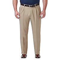 Haggar Men's Premium Comfort Classic Fit Pleat Front Pant Reg. and Big & Tall Sizes