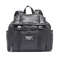DKNY Women's Casual Lightweight Backpack, Black, One Size