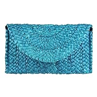 Freie Liebe Straw Clutch Purses for Women Summer Beach Bags Envelope Woven Clutch Handbags