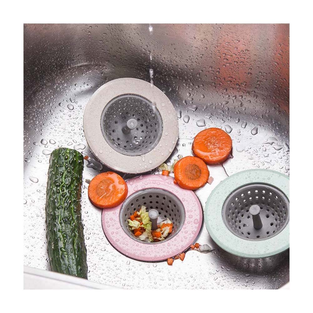 1PCS Silicone Bathroom Sink Drains Bathtub Strainers Kitchen Accessories,Green