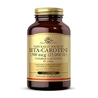 Oceanic Beta-Carotene 25,000 IU, 180 Softgels - Healthy Vision, Skin & Immune System, Potent Antioxidant - 100% Natural Pro-Vitamin A - Gluten Free, Dairy Free - 180 Servings