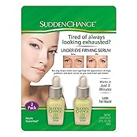 Sudden Change Instant Under-Eye Firming Serum - (Classic Formula) Under-Eye Bags Treatment for Puffiness, Lines, & Wrinkles - Wear With or Without Makeup - 3 Minute Results (0.23 oz, Pack of 2)