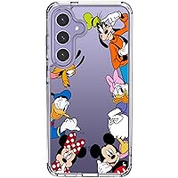 Galaxy S24 Clear Case with Cute Disney Series Design for Women Girls, Military Grade Drop Protection Anti Yellowing Slim Stylish Phone Case Cover for Samsung Galaxy S24 6.2 Inch