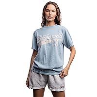 Urban Nation Women's Short Sleeve Cotton T-Shirt, Lightweight Crewneck Tee