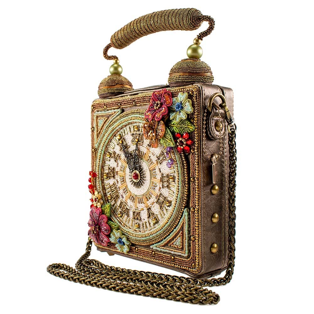 Mary Frances Time of Your Life Top Handle Clock Handbag, Multi