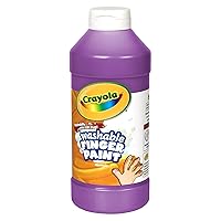 Crayola Fingerpaint, Purple, 32 Ounces, Washable Kids Paint, Ages 3+, Violet Washable Fingerpaint, Model: 55-1332-040