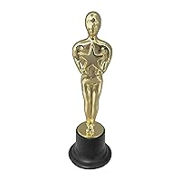 Rhode Island Novelty 6 inch Plastic Gold Movie Award Statue, One Per Order