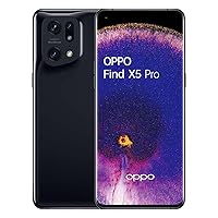 Oppo Find X5 Pro 5G Dual 256GB 12GB RAM Factory Unlocked (GSM Only | No CDMA - not Compatible with Verizon/Sprint) China Version | No Google Play Installed - Black