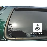 Eat Local Breast Feeding- Die Cut Vinyl Window Decal/Sticker for Car/Truck 5