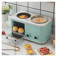 Multifunction Breakfast Machine Home Four-in Breakfast Machine 3-in Toaster Electric Oven (Color : E, Size : 245 * 256 * 392mm)
