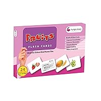 hungry brain Fruits Flash Cards for Babies and Infants for Early Learning & Stimulation Flash Card l Age 3 Months to 3 Years Babies l Gift for Toddler Kids | Real Images Flash Cards