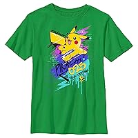 Fifth Sun Kids' Pokemon Electric 025 Boys Short Sleeve Tee Shirt