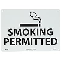 NMC M116RB No Smoking Sign with Graphic, Legend 