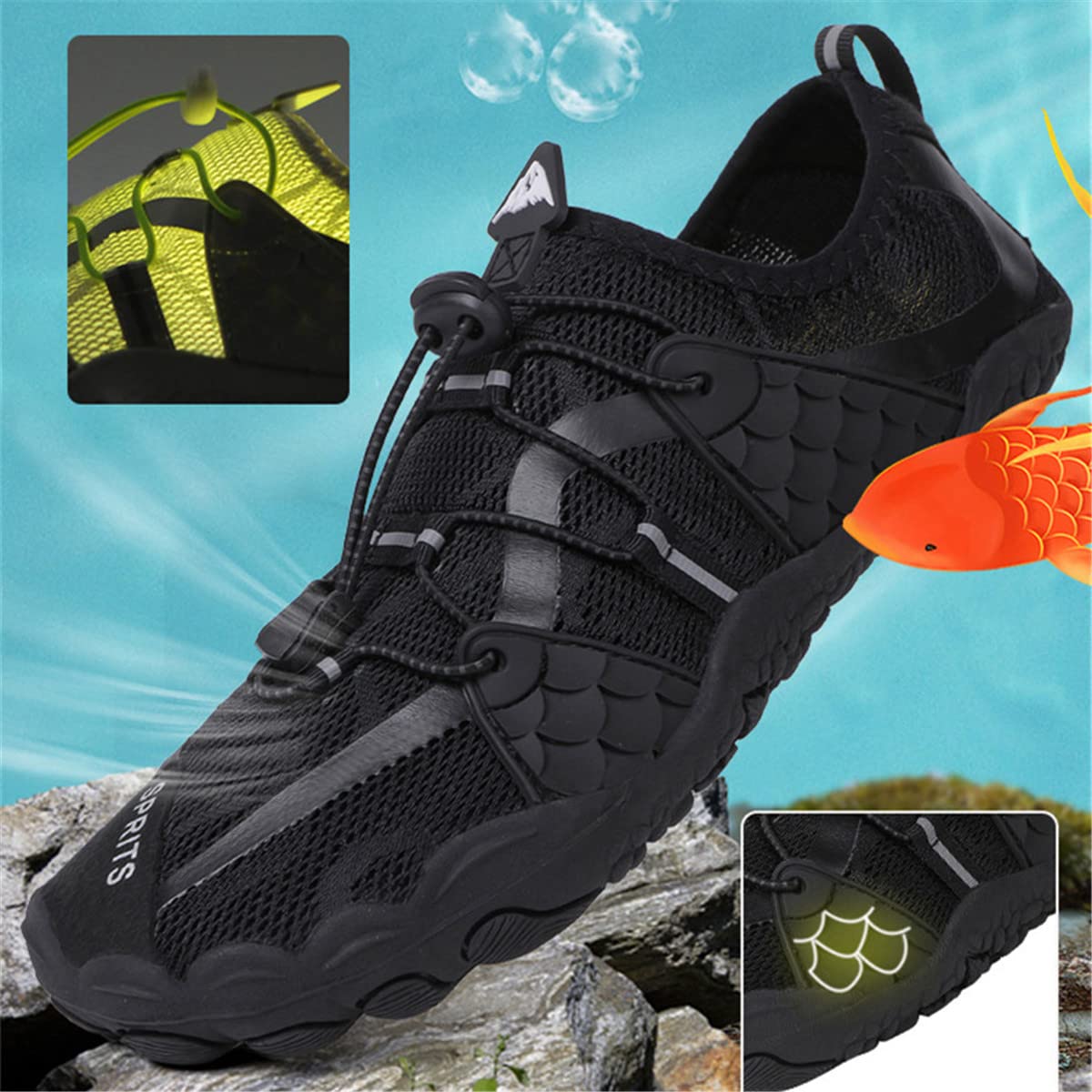 Men's Minimalist Barefoot Trail Running Water Shoes | Wide Toe Box | Nature Inspired