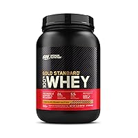 Optimum Nutrition Gold Standard 100% Whey Protein Powder, Strawberry Banana & Chocolate Peanut Butter 2 Pound Bundles (Packaging May Vary)