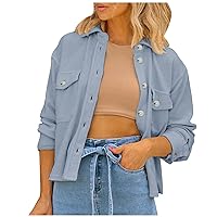 RMXEi Women's Autumn And Winter Fashion Solid Color Single Breasted Long Sleeve Pocket Jacket