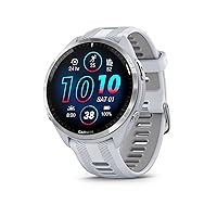 Garmin Forerunner® 965 Running Smartwatch, Colorful AMOLED Display, Training Metrics and Recovery Insights, Whitestone and Powder Gray